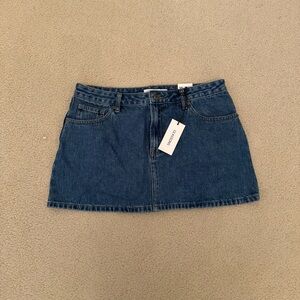 NWT glassons low rise denim mini skirt